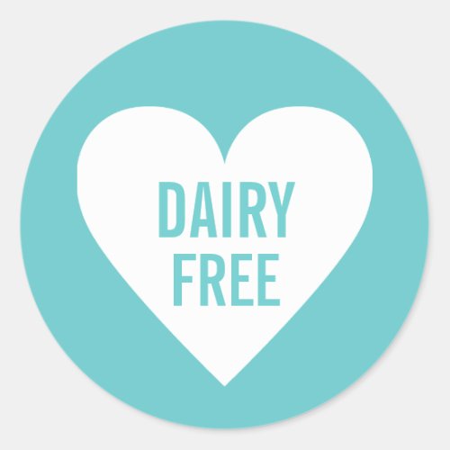 Dairy Free Allergy Safe Culinary Label