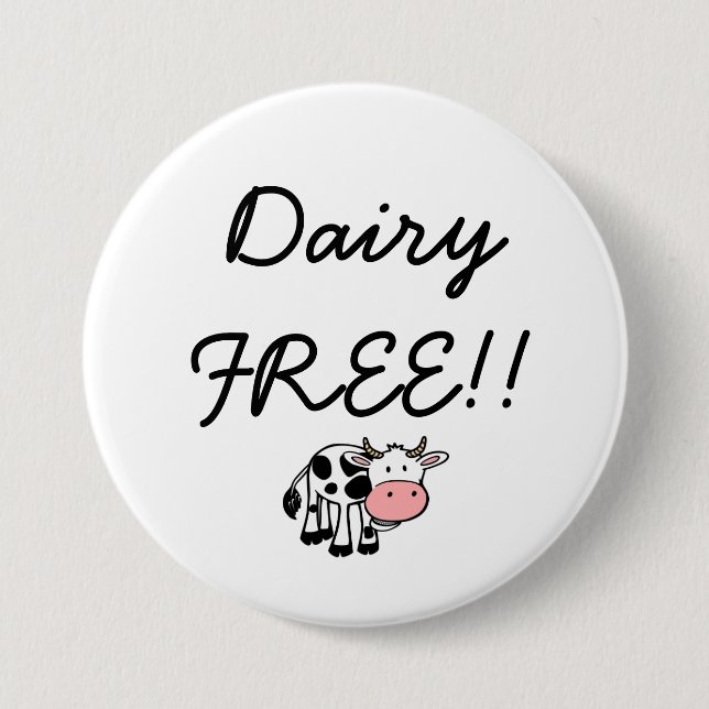 Dairy Free button (Front)