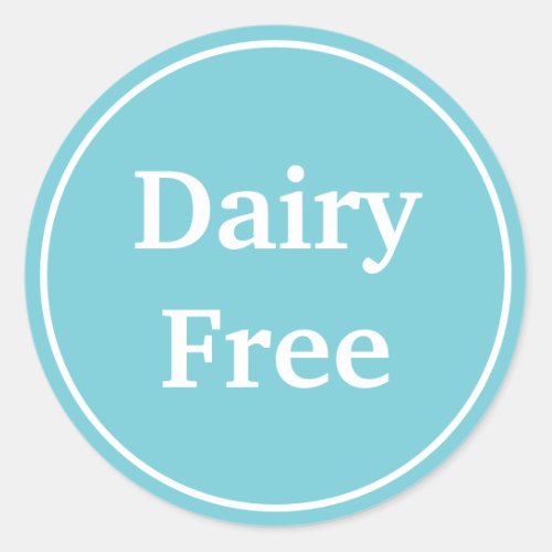 Dairy Free Food Craft Customized Product Labels