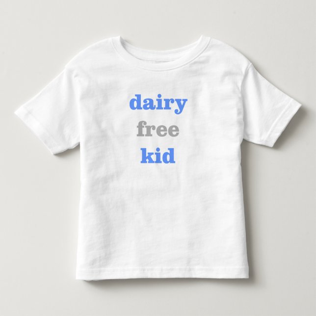 Dairy Free Kid in Baby Blue Toddler T-shirt (Front)