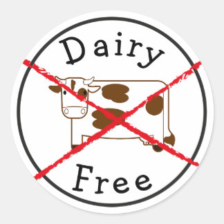 Dairy Free Stickers | Zazzle