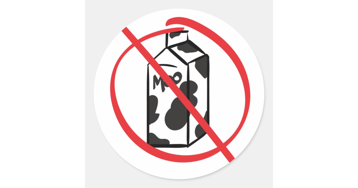 Dairy Free Product Classic Round Sticker | Zazzle