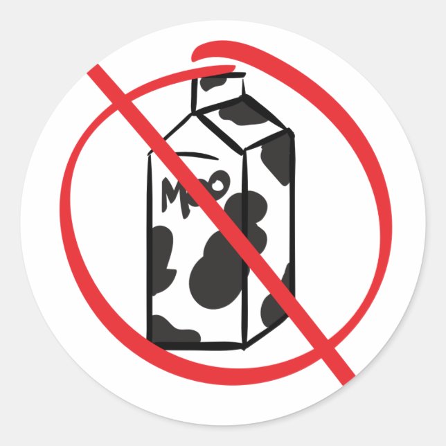 Dairy Free Product Classic Round Sticker (Front)