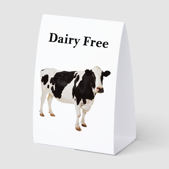 Dairy Free Table Tent (Front)