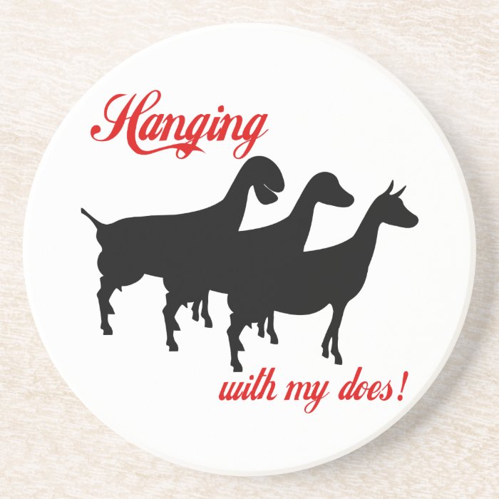 Dairy Goats Drink Coaster