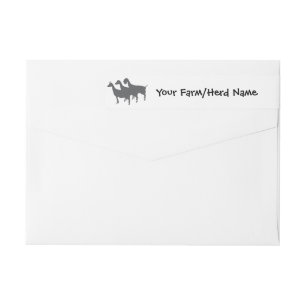 Dairy Goats Your Farm Name Wrap Around Label