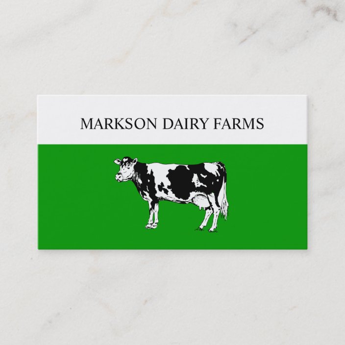 Dairy Products Business Cards Zazzle Com
