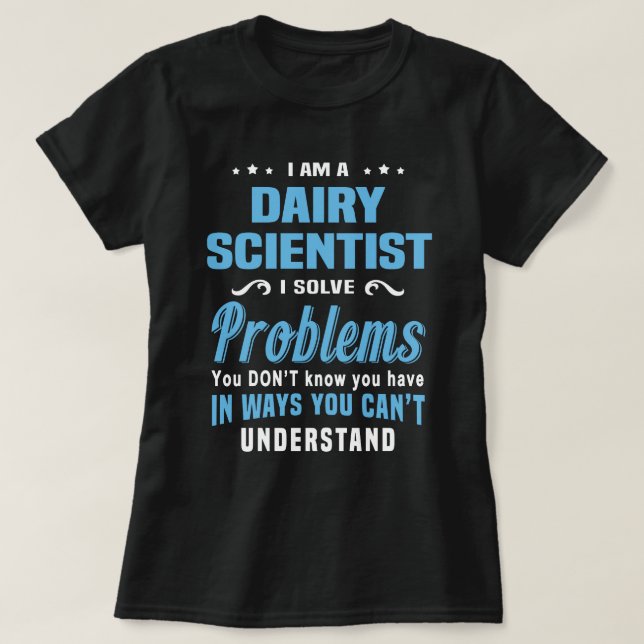 Dairy Scientist T-Shirt (Design Front)