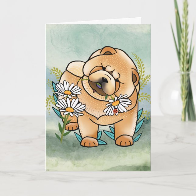 DAISEE MAE chow puppy Art cards (Front)