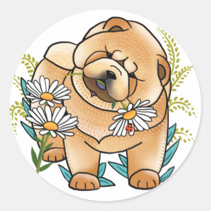DAISEE MAE chow puppy stickers