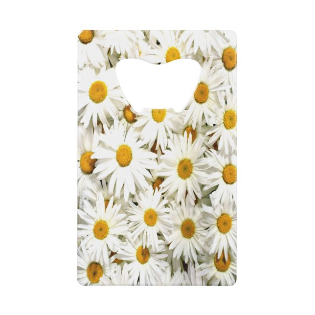 Daises Bottle Opener Credit Card Size (Front)