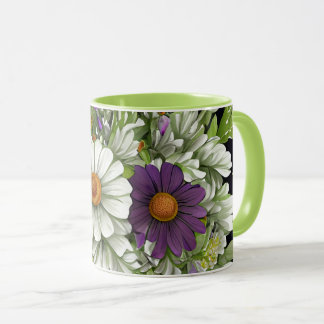Daises in a Floral Bouquet Mug
