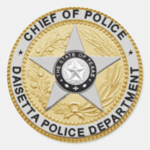 Daisetta Police Department Badge Sticker