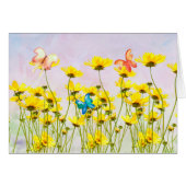 Daisies and Butterflies All Occasion Card (Front Horizontal)