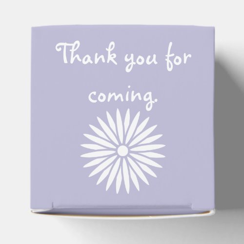 Daisies and Butterflies in Lavender Favor Box