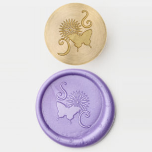 Daisies and Butterflies Wax Seal Stamp