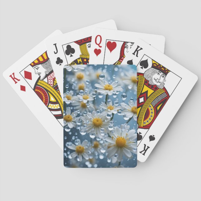 Daisies and Dew Drops Poker Cards (Back)