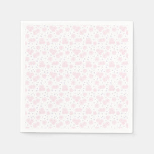 Daisies and Dots - Pastel Pink, Yellow and Purple Napkins