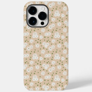 Daisies and Dots - White, Sand and Palm Green Case-Mate iPhone 14 Pro Max Case