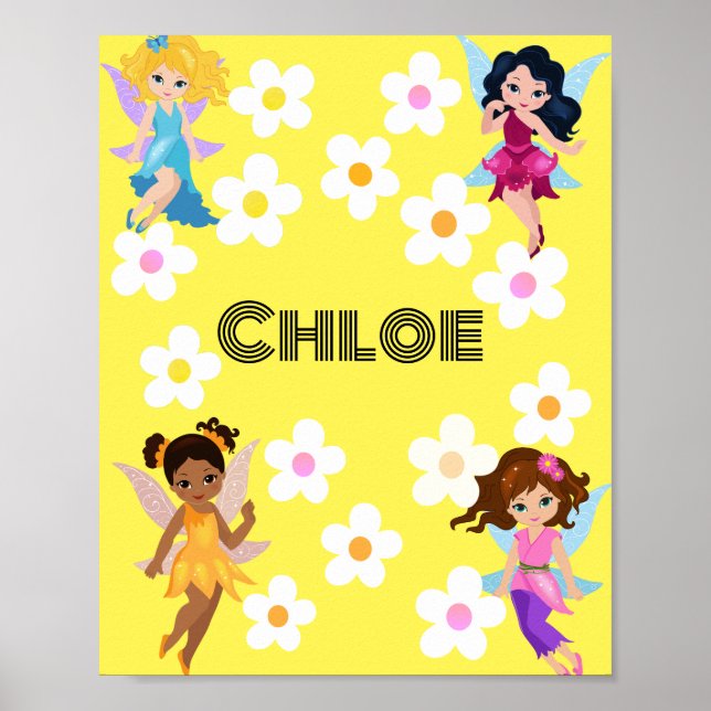 Daisies and fairies poster (Front)