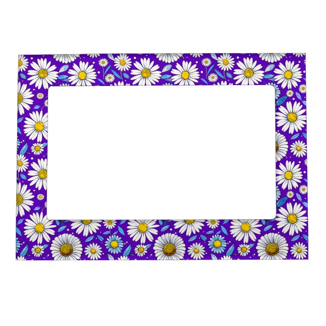 Daisies and Leaves Magnetic Frame (Front)
