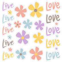 Daisies and Love Sticker Sheet