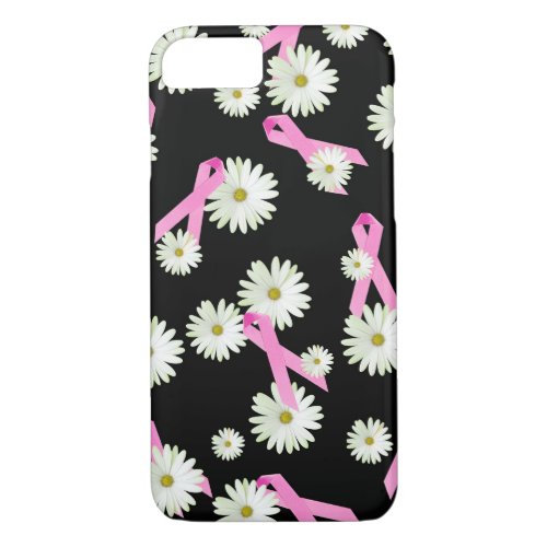 Daisies and Pink Ribbons iPhone 87 Case
