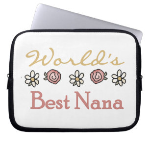 Daisies and Roses Best Nana Gifts Laptop Sleeve