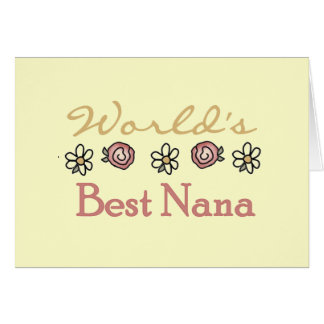 Daisies and Roses Worlds Best Nana Cards