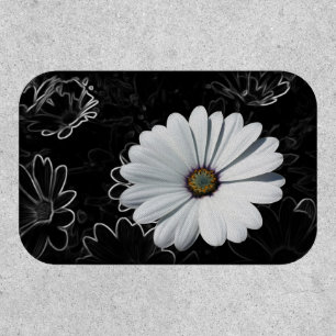 Daisies and shades of gray patch