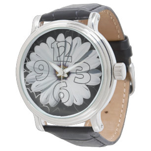 Daisies and shades of gray watch