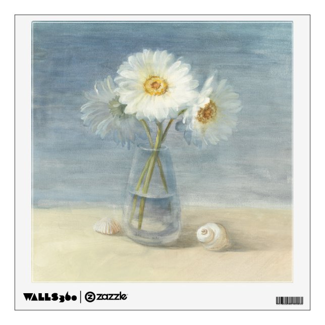 Daisies and Shells Wall Sticker (Front)