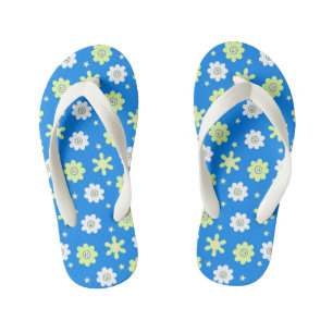 Daisies and Stars Kid's Flip Flops