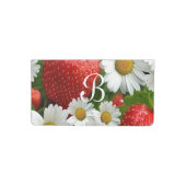 Daisies and Strawberries Checkbook Cover (Front)