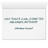 Daisies Angel Mother Card (Inside Horizontal (Bottom))