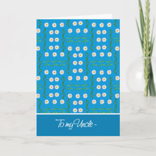 Daisies April Birthday Card for Uncle