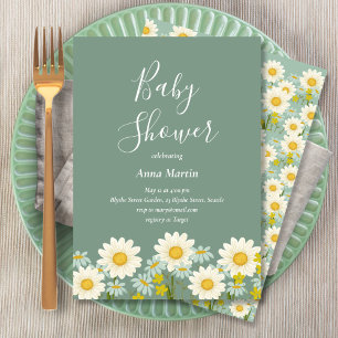 Daisies Baby Shower Invitation