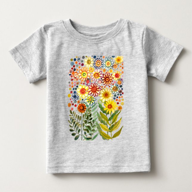 Daisies Baby T-Shirt (Front)