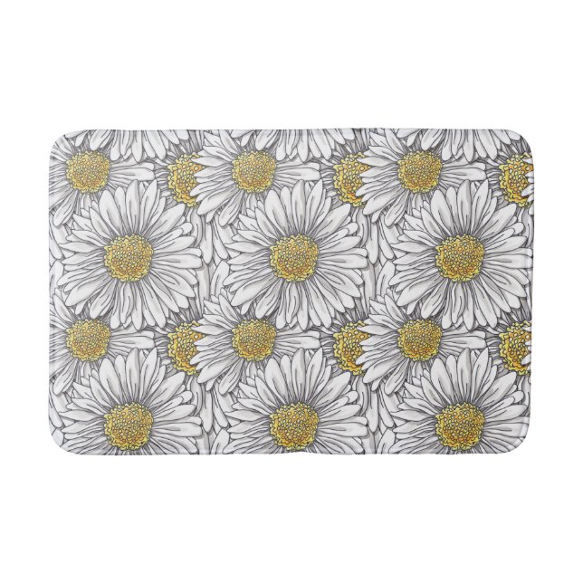 Daisies Bathroom Mat (Front)