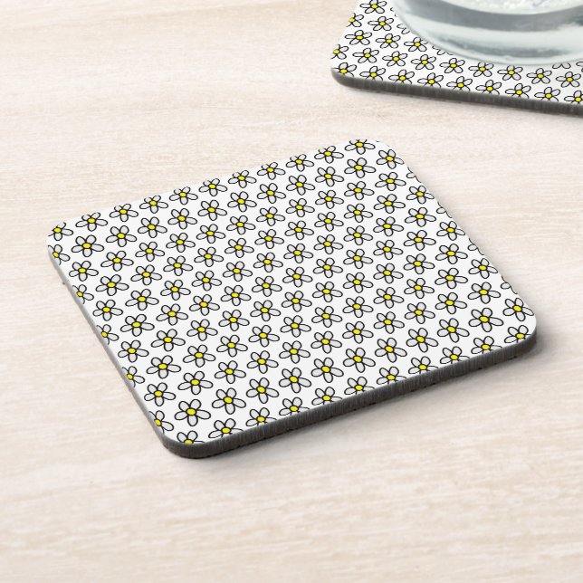 Daisies Beverage Coaster (Left Side)