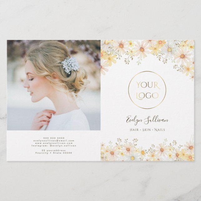 Daisies bifold brochure (Front)