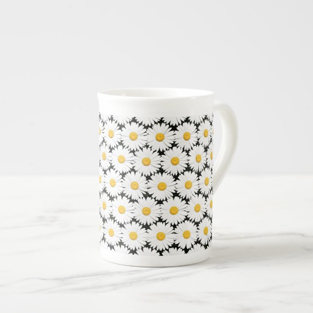 Daisies Bone China Mug (Front Right)