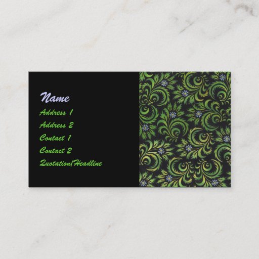 Customizable daisies business card