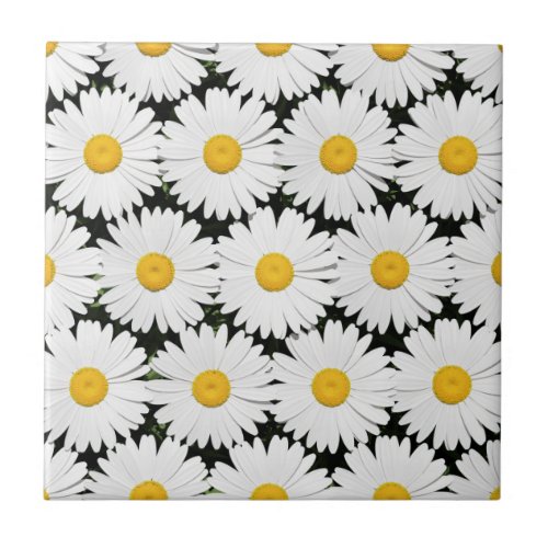 Daisies Ceramic Tile