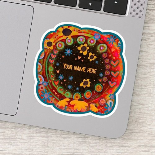 Daisies Colorful cut out Floral Inspirivity Sticker