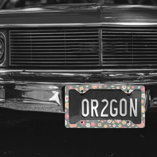 Daisies Cute Colorful Handmade Boho Pastel License Plate Frame (Daisies Cute Colorful Handmade Boho Pastel License Plate Frame
)