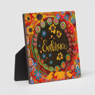 Daisies Cute Embrace Motivational Inspirivity Plaque