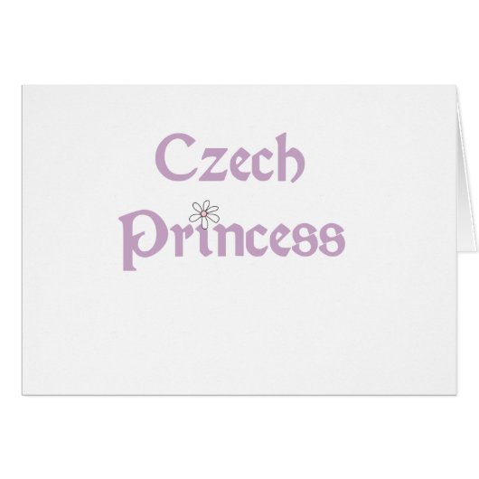 Daisies Czech Princess Cards (Front Horizontal)