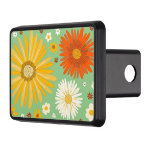 Daisies Daisy Floral Pattern Hitch Cover