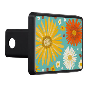 Daisies Daisy Floral Pattern Hitch Cover
